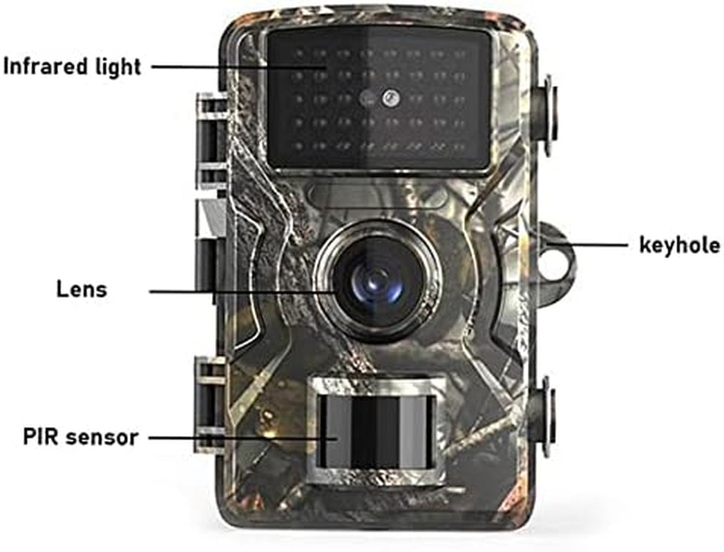 16MP 1080P Wildlife Trail and Game Camera Motion Activated Security Camera IP66 Waterproof Outdoor Infrared Scouting Camera Camera