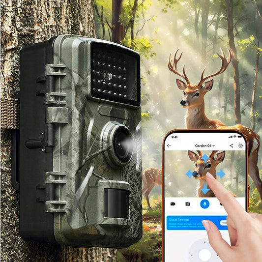 Trail Camera, 1080P Mini Game Camera with Night Vision 0.8S Trigger Time | Motion Activated 130°Wide-Angle, Waterproof Trail Cam 2.0” HD TFT Screen,Hunting Camera for Outdoor Wildlife Monitoring