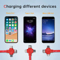 3-In-1 Charging Cable Roll Retractable Bracket Fast Charge Wire Charger Stand Cord for Bedroom Outdoor Light