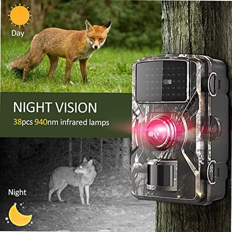 16MP 1080P Wildlife Trail and Game Camera Motion Activated Security Camera IP66 Waterproof Outdoor Infrared Scouting Camera Camera